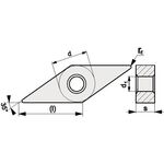 Wendeschneidplatte VNMG 160404-M PMK30 Bearb.mittel PROMAT - VPE: 10