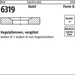 Kegelpfanne DIN 6319 FormG G 35x68x12 Stahl vergütet 1 Stück