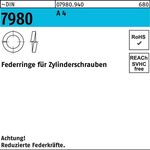 Federring DIN 7980 f.Zylinderschrauben 10 A 4 1000 Stück - VPE: 1000