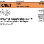 Rezessfüllplatte R 82041 AFW M20 Stahl feuerverz. 1 Stück LINDAPTER