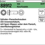 Zylinderflanschschraube R 88912 Sperr-Ripp In.-6kt M12x50 100 flZnnc480h-L 100St - VPE: 100