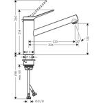 Einhebel-Spültischmischer Zesis M33, 150 mattschwarz