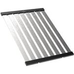 V&B Abtropfgitter faltbar Aluminium gebürstet