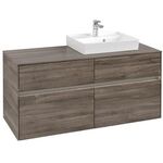 V&B Waschtischunterschrank COLLARO 120x54,8x50cm WT re m LED-B. Stone Oak