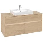 V&B Waschtischunterschrank COLLARO 120x54,8x50cm WT mttg m LED-B. No Oak