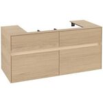 V&B Waschtischunterschrank COLLARO 120x54,8x50cm WT mttg m LED-B. No Oak