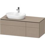 Duravit Waschtischunterbau L-CUBE 1220x482x550mm we hgl La ES Ahorn links