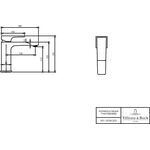 VB EH-WT-Arm. Architectura Square 50x 161x165mm o Ablgarn. BrushedNickelMatt