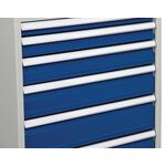 Schubladenschrank H819xB705xT736mm lichtgrau/anthrazitgrau 5 Schubl.Vollauszug