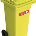 Müllgroßbehälter 120l HDPE gelb fahrbar,n.EN 840 SULO