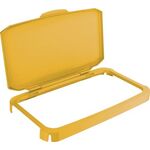 Klappdeckel PP gelb B510xT285mm f.Abfallbehälter 60l lebensmittelecht DURABLE