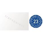 Einjahreskabelprüfplakette B25xL60mm J.2023 m.Monaten Folie
