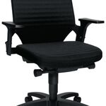 Bürodrehstuhl m.Autosynchrontechnik schwarz 420-550mm m.Lehnen Trgf.110kgTOPSTAR