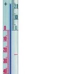 Fensterthermometer Messber.-50 b.50GradC H200xB23xT28mm Metall TFA - VPE: 10