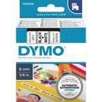 DYMO Schriftbandkassette D1 S0720780 6mmx7m schwarz auf weiß