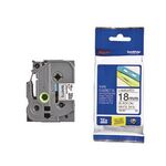 P-touch Schriftbandkassette TZE241 18mmx8m laminiert sw auf ws