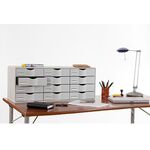 Paperflow Sortierstation 9H444L2.02 85,7x32,9x34,2cm 12Fächer grau