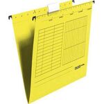 Falken Hängemappe 80004419 A4 seitlich offen Kraftkarton gelb