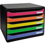 Exacompta Schubladenbox BIG-BOX PLUS 308714D quer 5Schübe harlekin