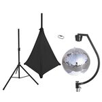 EUROLITE Set Spiegelkugel 50cm mit Stativ und Segel schwarz