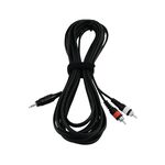 OMNITRONIC Adapterkabel 3,5 Klinke/2xCinch 6m sw