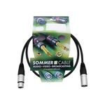 SOMMER CABLE XLR Kabel 3pol 0,9m sw Neutrik