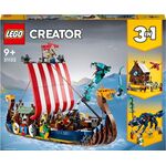Creator Wikingerschiff mit Midgardschlan