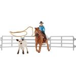 Team Roping mit Cowgirl