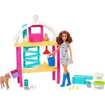 BRB Hühnerhof Spielset mit Puppe &Tieren