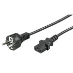 Netzkabel Schutzkontakt-Stecker IEC 320-C13 Buchse 150cm schwarz