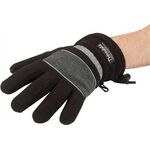 Handschuhe Fleece Gr.XXL schwarz/grau 100%PES wasserdicht mit Thinsulate, 1 Paar