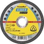 Trennscheibe A 660 R Supra D125x1mm ger.INOX Bohr.22,23mm KLINGSPOR - VPE: 25