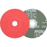 Fiberscheibe COMBICLICK CO-COOL D.125mm K.120 INOX/Alu.Keramikkorn PFERD - VPE: 25