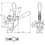 Senkrechtspanner Nr.6803 Gr.3 Winkelfuß AMF