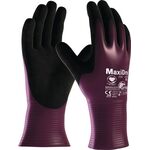 Chemiehandschuh MaxiDry® 56-426 Gr.9 lila/schwarz EN 388 PSA III ATG - VPE: 12