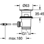Grohe Ablaufgarnitur chr-gold
