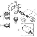Grohe WAS Kombi-Eckventil 3/8" chr