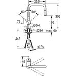 Grohe Einhand-Spültischbatterie MINTA 1/2Zoll U-Auslauf su-st