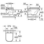 GROHE Wand-Tiefspül-WC-Set Euro Keramik spülrandl awe - VPE: 8
