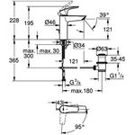 Grohe EH-WTbatt EUROSMART 1/2Zoll M-Size ZAG chr
