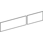 GE VariForm Set Schubl.-Front für US für WT, mit 2 Schubladen B=135cm, weiß