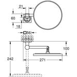 Grohe Kosmetikspiegel ALLURE 7-fache Vergrösser wa sun gebü