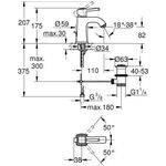 Grohe EH-WTbatt GRANDERA M-Size chrom/gold