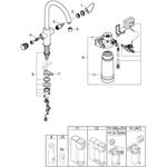 Grohe Starter Kit BLUE PURE BauCurve Spültischb. mit S-Size-Filter chrom