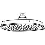 Grohe Kopfbrause GRANDERA 210 1 Strahlart chrom/gold