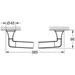 Grohe Wannengriff GRANDERA 385mm chrom