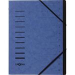 PAGNA Ordnungsmappe 40059-02 DIN A4 12Fächer Pressspankarton blau