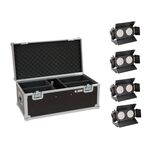EUROLITE Set 4x LED CBB-2 WW/CW Fairlight + Case
