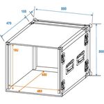 ROADINGER Verstärkerrack PR-2, 10HE, 47cm tief