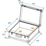 ROADINGER Universal-Koffer-Case FOAM GR-1 alu